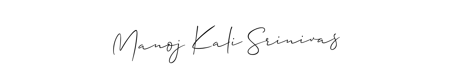Also You can easily find your signature by using the search form. We will create Manoj Kali Srinivas name handwritten signature images for you free of cost using Allison_Script sign style. Manoj Kali Srinivas signature style 2 images and pictures png