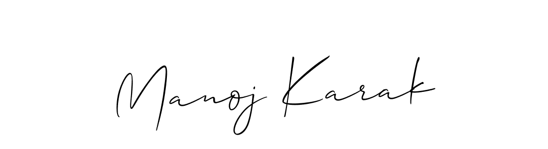 How to Draw Manoj Karak signature style? Allison_Script is a latest design signature styles for name Manoj Karak. Manoj Karak signature style 2 images and pictures png