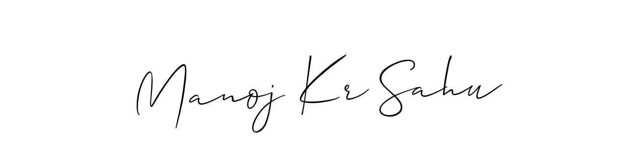 Make a beautiful signature design for name Manoj Kr Sahu. Use this online signature maker to create a handwritten signature for free. Manoj Kr Sahu signature style 2 images and pictures png