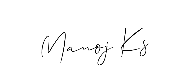 if you are searching for the best signature style for your name Manoj Ks. so please give up your signature search. here we have designed multiple signature styles  using Allison_Script. Manoj Ks signature style 2 images and pictures png