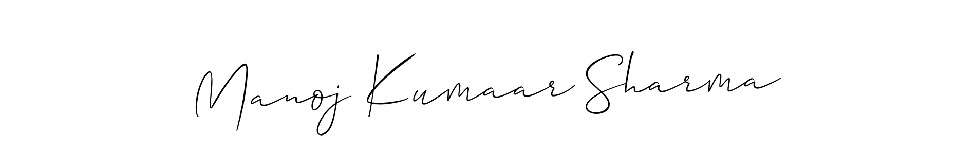 How to Draw Manoj Kumaar Sharma signature style? Allison_Script is a latest design signature styles for name Manoj Kumaar Sharma. Manoj Kumaar Sharma signature style 2 images and pictures png