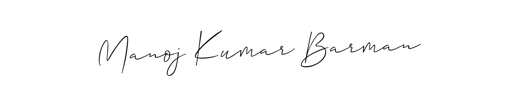 Similarly Allison_Script is the best handwritten signature design. Signature creator online .You can use it as an online autograph creator for name Manoj Kumar Barman. Manoj Kumar Barman signature style 2 images and pictures png