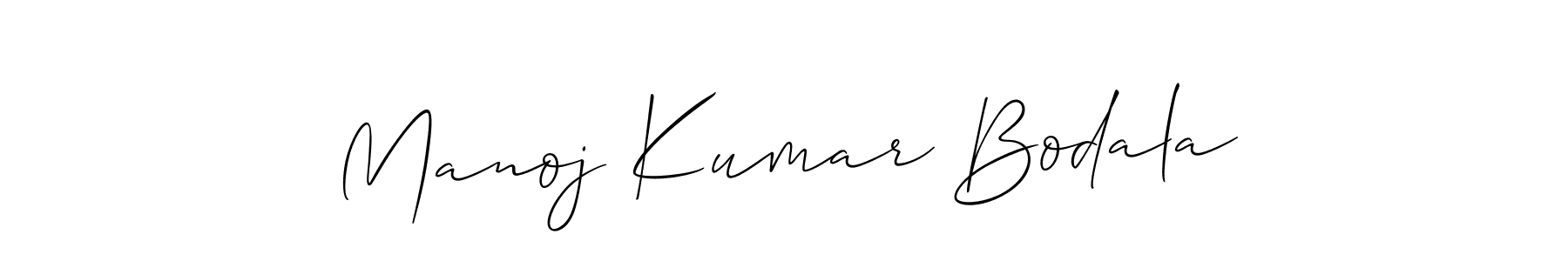 Also You can easily find your signature by using the search form. We will create Manoj Kumar Bodala name handwritten signature images for you free of cost using Allison_Script sign style. Manoj Kumar Bodala signature style 2 images and pictures png