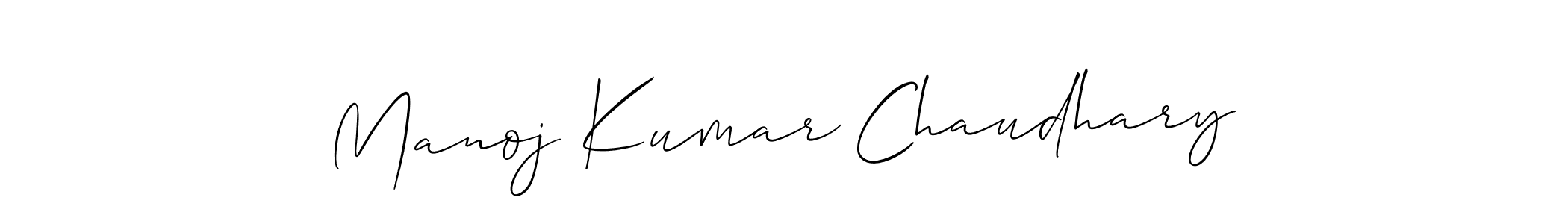 It looks lik you need a new signature style for name Manoj Kumar Chaudhary. Design unique handwritten (Allison_Script) signature with our free signature maker in just a few clicks. Manoj Kumar Chaudhary signature style 2 images and pictures png
