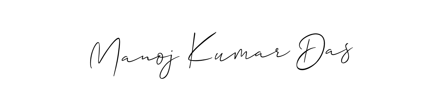 Use a signature maker to create a handwritten signature online. With this signature software, you can design (Allison_Script) your own signature for name Manoj Kumar Das. Manoj Kumar Das signature style 2 images and pictures png