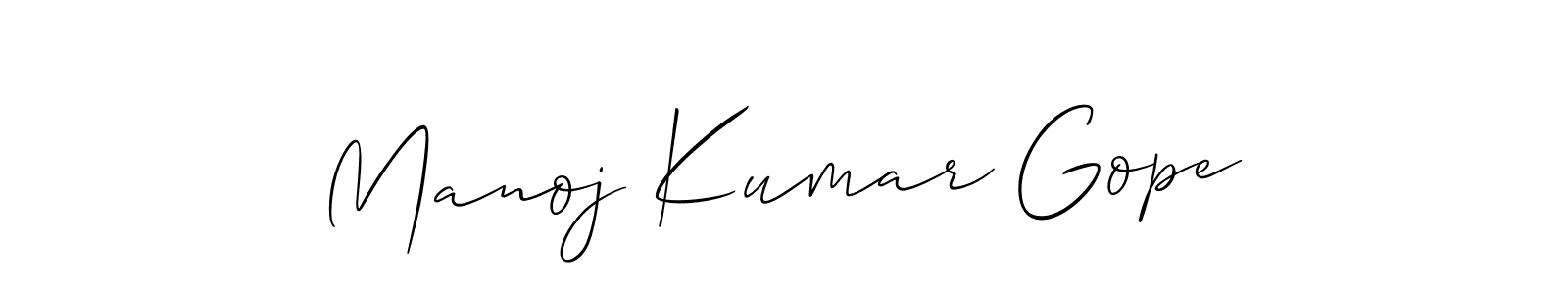 You can use this online signature creator to create a handwritten signature for the name Manoj Kumar Gope. This is the best online autograph maker. Manoj Kumar Gope signature style 2 images and pictures png