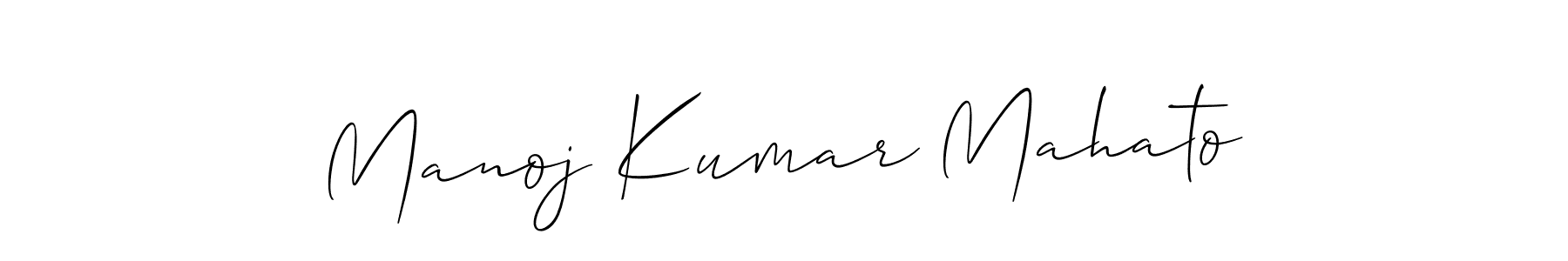 Make a short Manoj Kumar Mahato signature style. Manage your documents anywhere anytime using Allison_Script. Create and add eSignatures, submit forms, share and send files easily. Manoj Kumar Mahato signature style 2 images and pictures png