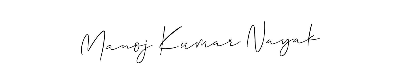 The best way (Allison_Script) to make a short signature is to pick only two or three words in your name. The name Manoj Kumar Nayak include a total of six letters. For converting this name. Manoj Kumar Nayak signature style 2 images and pictures png