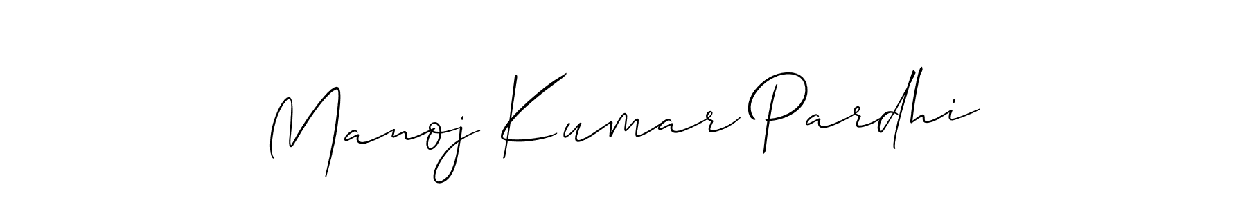 Allison_Script is a professional signature style that is perfect for those who want to add a touch of class to their signature. It is also a great choice for those who want to make their signature more unique. Get Manoj Kumar Pardhi name to fancy signature for free. Manoj Kumar Pardhi signature style 2 images and pictures png