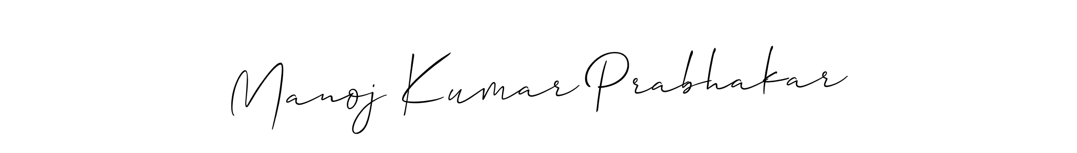 Make a beautiful signature design for name Manoj Kumar Prabhakar. Use this online signature maker to create a handwritten signature for free. Manoj Kumar Prabhakar signature style 2 images and pictures png