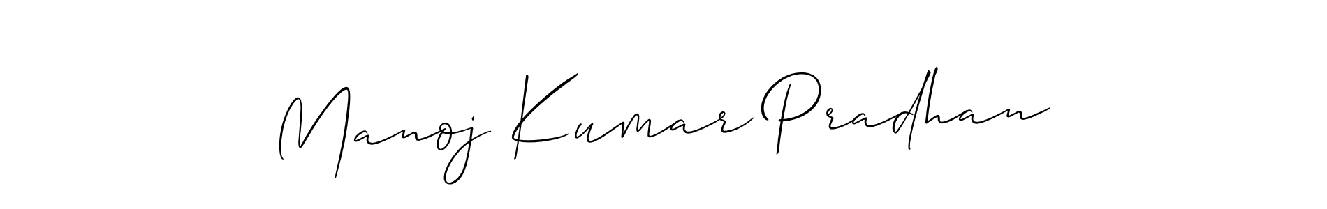 It looks lik you need a new signature style for name Manoj Kumar Pradhan. Design unique handwritten (Allison_Script) signature with our free signature maker in just a few clicks. Manoj Kumar Pradhan signature style 2 images and pictures png