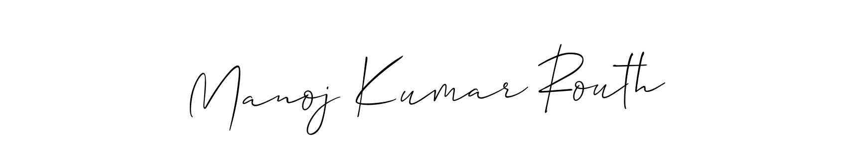 Similarly Allison_Script is the best handwritten signature design. Signature creator online .You can use it as an online autograph creator for name Manoj Kumar Routh. Manoj Kumar Routh signature style 2 images and pictures png