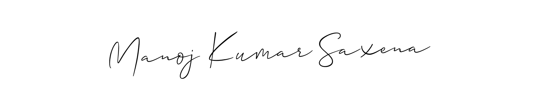 Similarly Allison_Script is the best handwritten signature design. Signature creator online .You can use it as an online autograph creator for name Manoj Kumar Saxena. Manoj Kumar Saxena signature style 2 images and pictures png