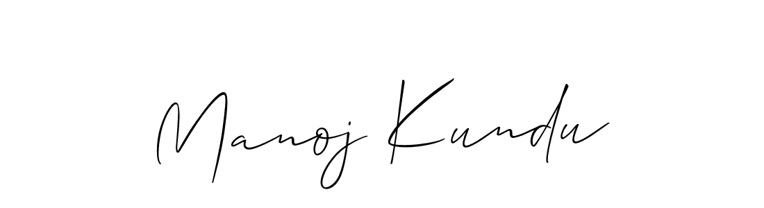 The best way (Allison_Script) to make a short signature is to pick only two or three words in your name. The name Manoj Kundu include a total of six letters. For converting this name. Manoj Kundu signature style 2 images and pictures png