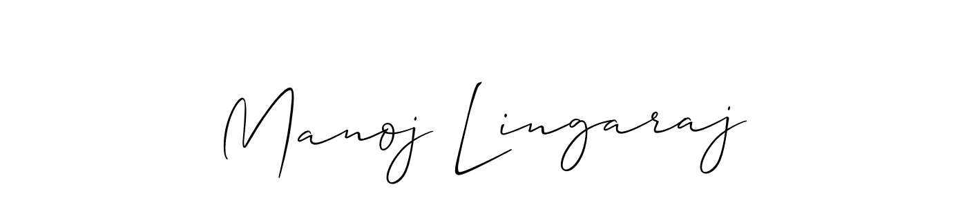 This is the best signature style for the Manoj Lingaraj name. Also you like these signature font (Allison_Script). Mix name signature. Manoj Lingaraj signature style 2 images and pictures png