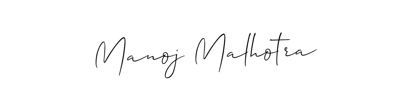 The best way (Allison_Script) to make a short signature is to pick only two or three words in your name. The name Manoj Malhotra include a total of six letters. For converting this name. Manoj Malhotra signature style 2 images and pictures png