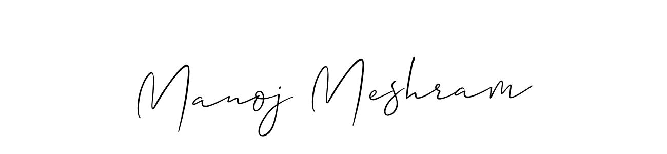 Manoj Meshram stylish signature style. Best Handwritten Sign (Allison_Script) for my name. Handwritten Signature Collection Ideas for my name Manoj Meshram. Manoj Meshram signature style 2 images and pictures png