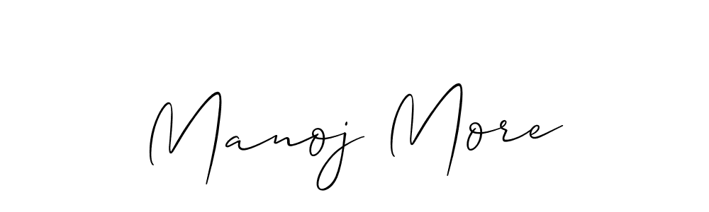 Also we have Manoj More name is the best signature style. Create professional handwritten signature collection using Allison_Script autograph style. Manoj More signature style 2 images and pictures png