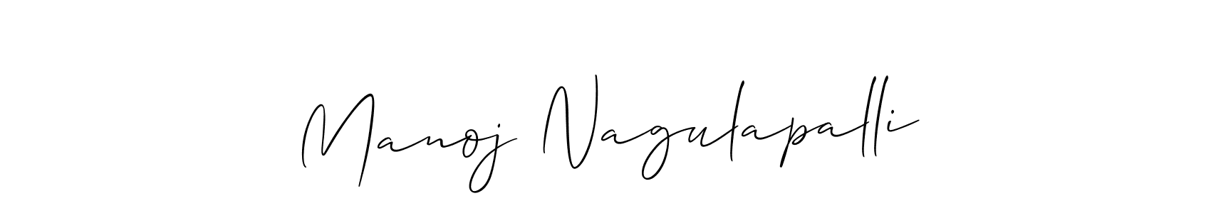 Create a beautiful signature design for name Manoj Nagulapalli. With this signature (Allison_Script) fonts, you can make a handwritten signature for free. Manoj Nagulapalli signature style 2 images and pictures png