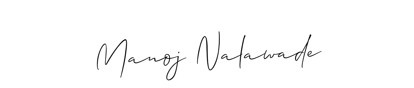You should practise on your own different ways (Allison_Script) to write your name (Manoj Nalawade) in signature. don't let someone else do it for you. Manoj Nalawade signature style 2 images and pictures png