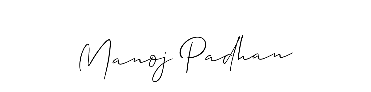 Manoj Padhan stylish signature style. Best Handwritten Sign (Allison_Script) for my name. Handwritten Signature Collection Ideas for my name Manoj Padhan. Manoj Padhan signature style 2 images and pictures png