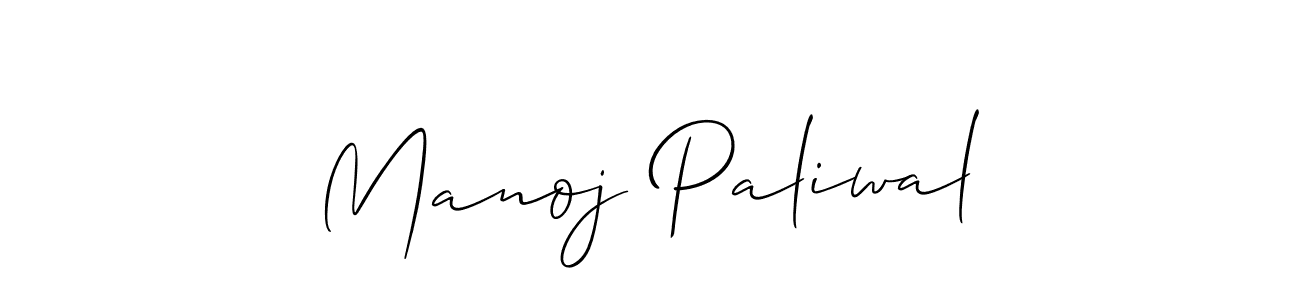 Best and Professional Signature Style for Manoj Paliwal. Allison_Script Best Signature Style Collection. Manoj Paliwal signature style 2 images and pictures png