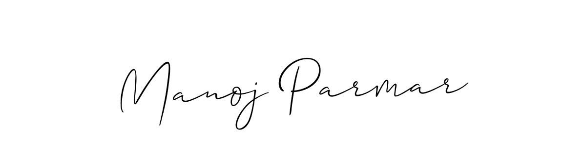 Also we have Manoj Parmar name is the best signature style. Create professional handwritten signature collection using Allison_Script autograph style. Manoj Parmar signature style 2 images and pictures png