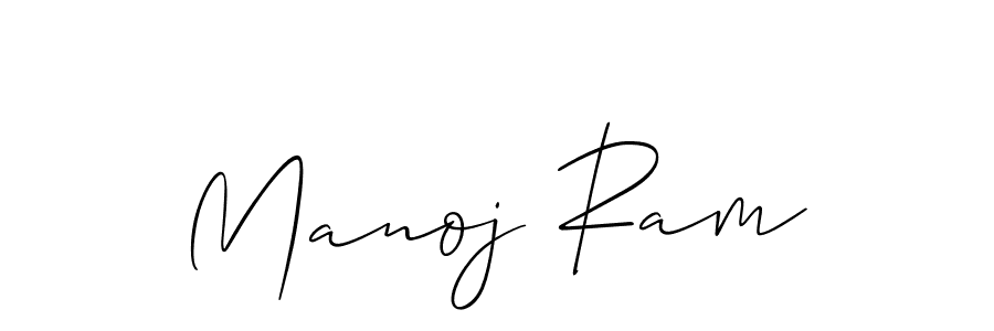 Manoj Ram stylish signature style. Best Handwritten Sign (Allison_Script) for my name. Handwritten Signature Collection Ideas for my name Manoj Ram. Manoj Ram signature style 2 images and pictures png