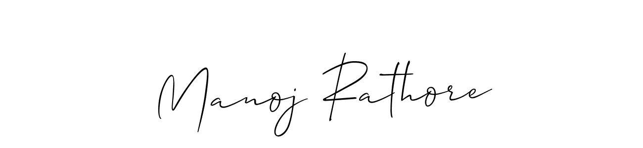 The best way (Allison_Script) to make a short signature is to pick only two or three words in your name. The name Manoj Rathore include a total of six letters. For converting this name. Manoj Rathore signature style 2 images and pictures png