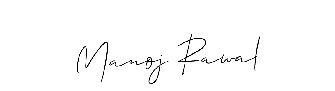 Design your own signature with our free online signature maker. With this signature software, you can create a handwritten (Allison_Script) signature for name Manoj Rawal. Manoj Rawal signature style 2 images and pictures png