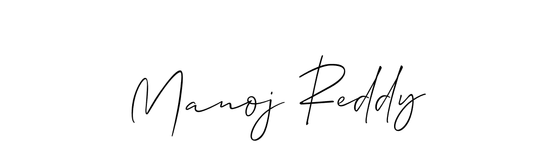 Make a beautiful signature design for name Manoj Reddy. With this signature (Allison_Script) style, you can create a handwritten signature for free. Manoj Reddy signature style 2 images and pictures png