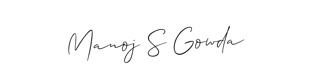 Make a beautiful signature design for name Manoj S Gowda. Use this online signature maker to create a handwritten signature for free. Manoj S Gowda signature style 2 images and pictures png