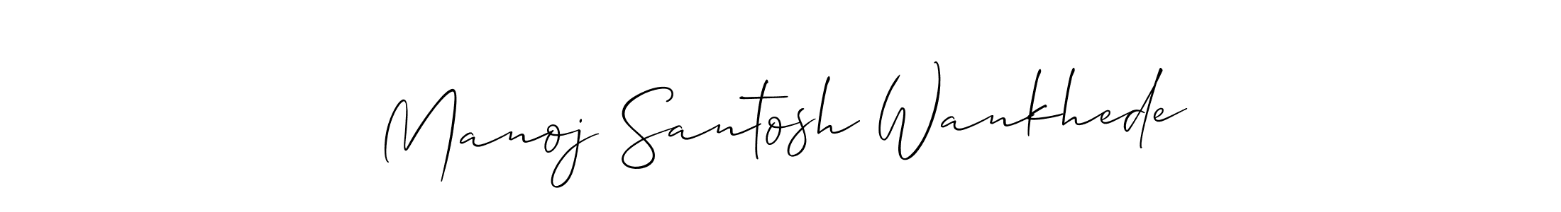 This is the best signature style for the Manoj Santosh Wankhede name. Also you like these signature font (Allison_Script). Mix name signature. Manoj Santosh Wankhede signature style 2 images and pictures png