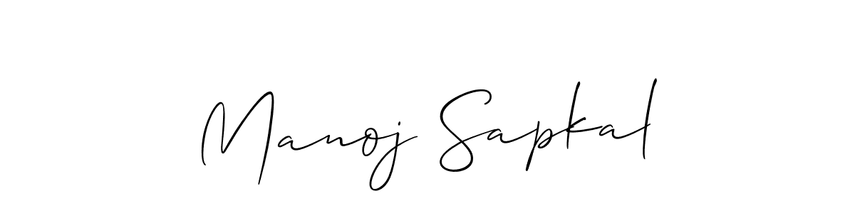 Also You can easily find your signature by using the search form. We will create Manoj Sapkal name handwritten signature images for you free of cost using Allison_Script sign style. Manoj Sapkal signature style 2 images and pictures png