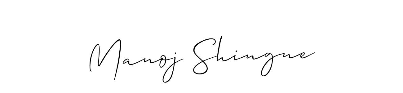 It looks lik you need a new signature style for name Manoj Shingne. Design unique handwritten (Allison_Script) signature with our free signature maker in just a few clicks. Manoj Shingne signature style 2 images and pictures png