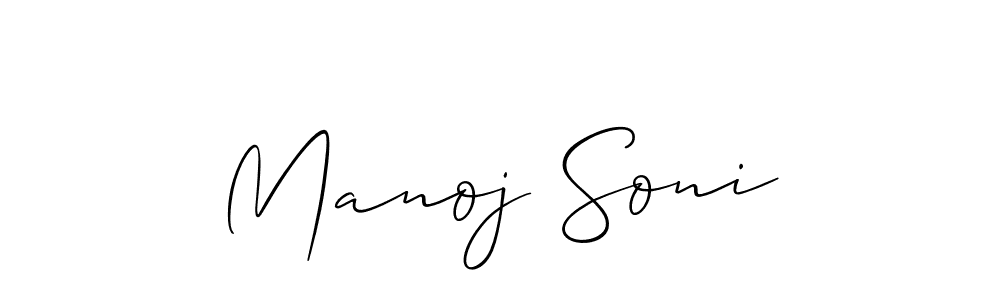 It looks lik you need a new signature style for name Manoj Soni. Design unique handwritten (Allison_Script) signature with our free signature maker in just a few clicks. Manoj Soni signature style 2 images and pictures png