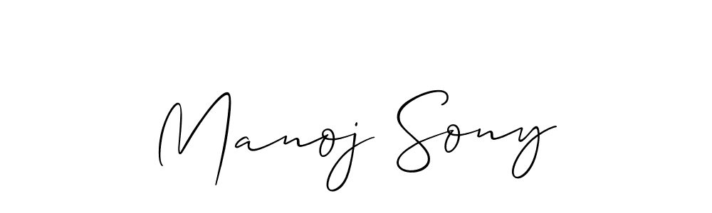 Allison_Script is a professional signature style that is perfect for those who want to add a touch of class to their signature. It is also a great choice for those who want to make their signature more unique. Get Manoj Sony name to fancy signature for free. Manoj Sony signature style 2 images and pictures png