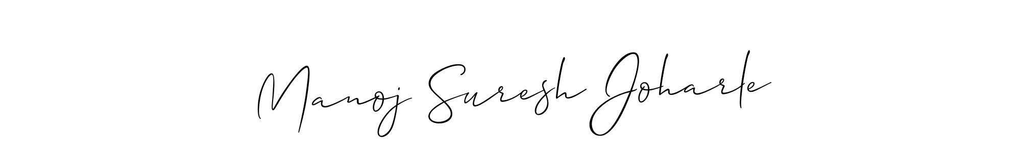Use a signature maker to create a handwritten signature online. With this signature software, you can design (Allison_Script) your own signature for name Manoj Suresh Joharle. Manoj Suresh Joharle signature style 2 images and pictures png