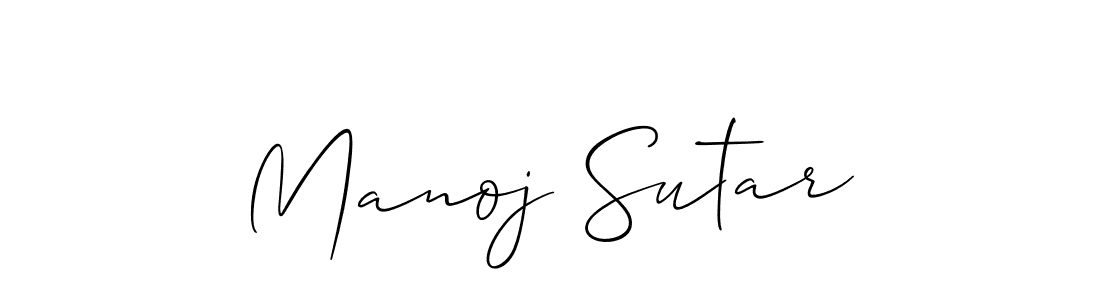 Manoj Sutar stylish signature style. Best Handwritten Sign (Allison_Script) for my name. Handwritten Signature Collection Ideas for my name Manoj Sutar. Manoj Sutar signature style 2 images and pictures png