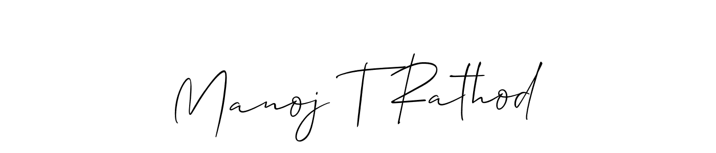 Also You can easily find your signature by using the search form. We will create Manoj T Rathod name handwritten signature images for you free of cost using Allison_Script sign style. Manoj T Rathod signature style 2 images and pictures png