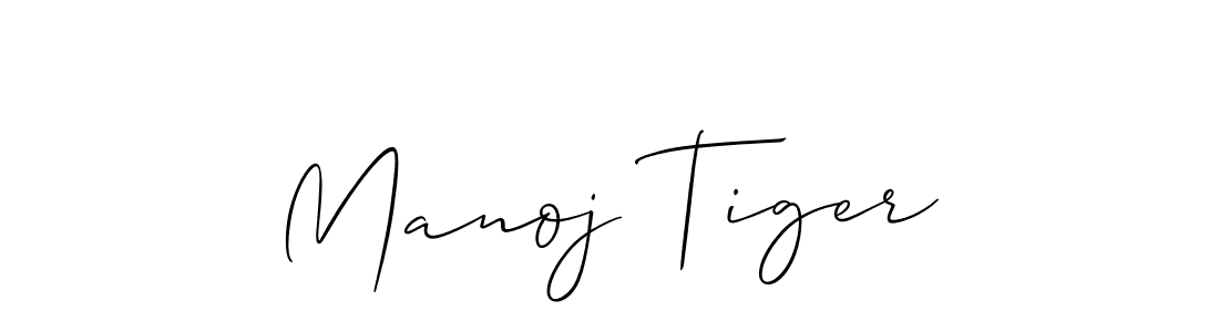 It looks lik you need a new signature style for name Manoj Tiger. Design unique handwritten (Allison_Script) signature with our free signature maker in just a few clicks. Manoj Tiger signature style 2 images and pictures png