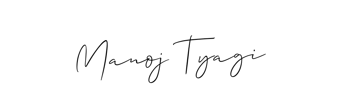 You should practise on your own different ways (Allison_Script) to write your name (Manoj Tyagi) in signature. don't let someone else do it for you. Manoj Tyagi signature style 2 images and pictures png