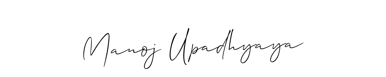 How to make Manoj Upadhyaya signature? Allison_Script is a professional autograph style. Create handwritten signature for Manoj Upadhyaya name. Manoj Upadhyaya signature style 2 images and pictures png