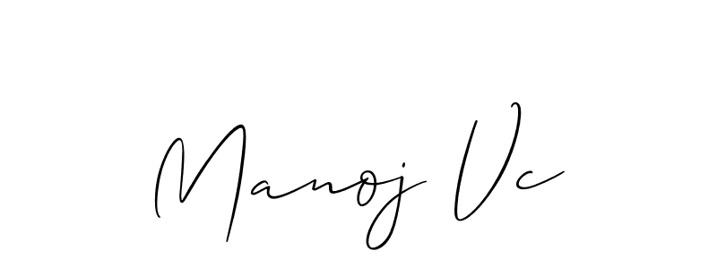 Make a short Manoj Vc signature style. Manage your documents anywhere anytime using Allison_Script. Create and add eSignatures, submit forms, share and send files easily. Manoj Vc signature style 2 images and pictures png