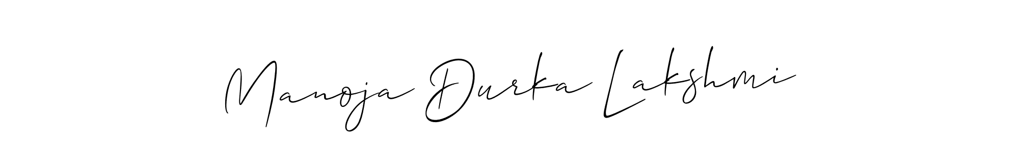 Once you've used our free online signature maker to create your best signature Allison_Script style, it's time to enjoy all of the benefits that Manoja Durka Lakshmi name signing documents. Manoja Durka Lakshmi signature style 2 images and pictures png