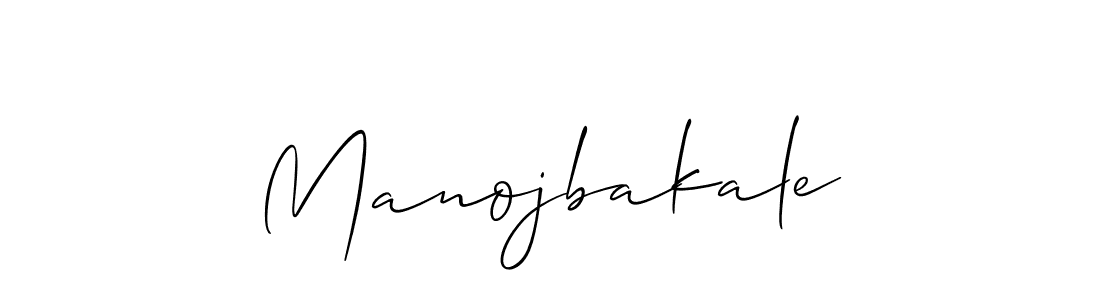 Make a beautiful signature design for name Manojbakale. With this signature (Allison_Script) style, you can create a handwritten signature for free. Manojbakale signature style 2 images and pictures png