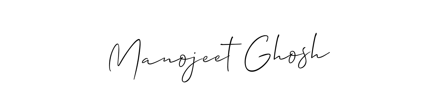 It looks lik you need a new signature style for name Manojeet Ghosh. Design unique handwritten (Allison_Script) signature with our free signature maker in just a few clicks. Manojeet Ghosh signature style 2 images and pictures png