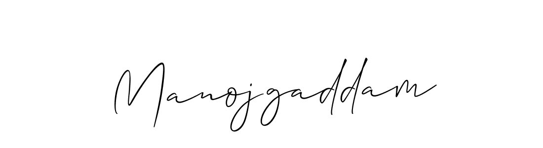 Manojgaddam stylish signature style. Best Handwritten Sign (Allison_Script) for my name. Handwritten Signature Collection Ideas for my name Manojgaddam. Manojgaddam signature style 2 images and pictures png