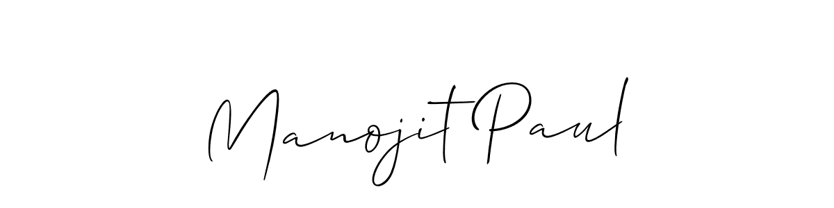 Create a beautiful signature design for name Manojit Paul. With this signature (Allison_Script) fonts, you can make a handwritten signature for free. Manojit Paul signature style 2 images and pictures png