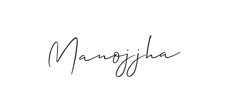How to Draw Manojjha signature style? Allison_Script is a latest design signature styles for name Manojjha. Manojjha signature style 2 images and pictures png